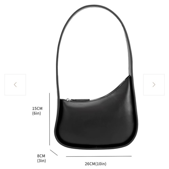 Handbags - Melie Bianco Willow Black Shoulder Bag - Sleek Minimal Design